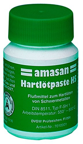 Amasan hartlöt Pasta HS para la soldadura de tubos de cobre en el agua potable de, de Radiador, de gas y ölinstallation según DIN EN 1045 de FH10 (F de SH 1) (100g lata)