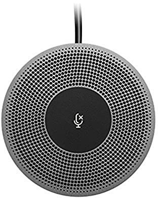 Logitech Expansion Mic for MeetUp, Plug-and-Play, Indicator Lights, Microphone Type Mono, Wideband, Noise Canceling, PC/Mac/Laptop/Macbook/Tablet - Black