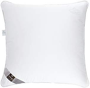 sei Design Cuscino Ökotex 80 x 80 cm, cuscino in cotone SWAN de Luxe, cuscino per dormire con sensazione di piumino