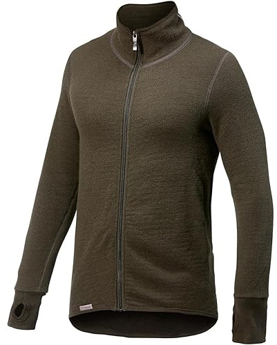 Woolpower Full Zip Jacket 400 Pine Green, Pine Green, L,grün,L