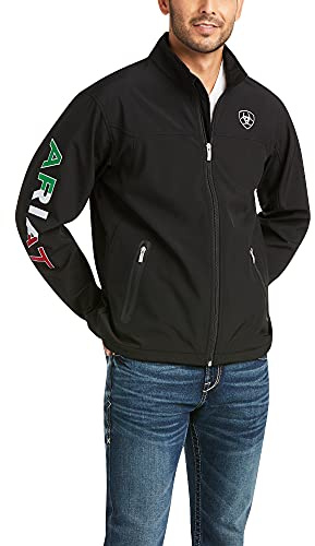 ARIAT Herr New Team Softshell Mexiko-jacka, Svart, XL