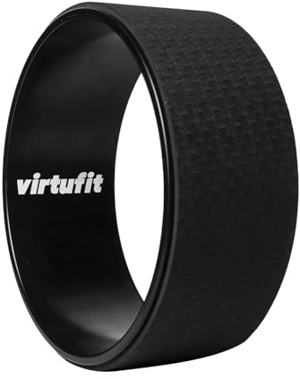 VirtuFit Rueda de yoga Premium – 33 cm – Onyx negro