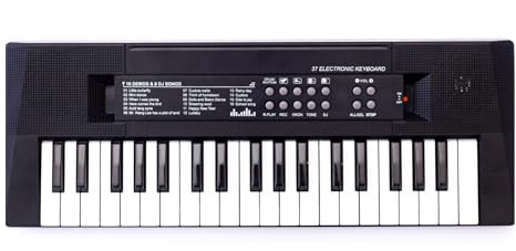 Piano électrique, clavier de piano rechargeable à 37 touches, fonction d'enregistrement de microphone, jouet d'instrument de musique pour enfants