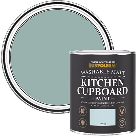 Rust-Oleum Blue Kitchen Cupboard Paint in Matt Finish - Duck Egg 750ml