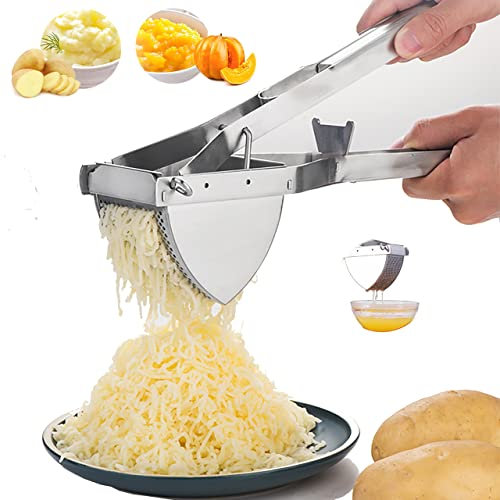 Slosy Aplastador de Patatas Cocidas Prensa Manual Acero Inoxidable Chafador Pasa Pure Utensilios Cocina Prensador Profesional Fruta vegetales Ajos Tortillas