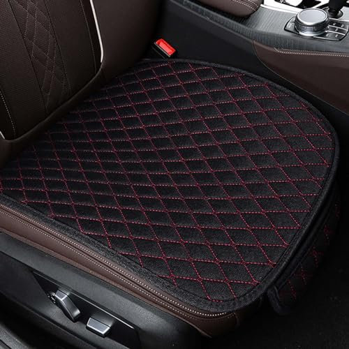 Colexy 2 Stück Universal Sitzauflagen Vordersitze 51 * 50 cm Sitzkissen Auto Vordersitze rutschfest Sitzauflage Auto Sitzaufleger Anti Rutsch Autositzschoner Atmungsaktiv Sitzauflagen (Rot)
