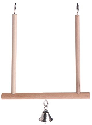 Bird Swings,Parrot Swing Perch with Metal Hooks Bird Stand Cage Accessories for Small Parakeets Conures Cockatiels