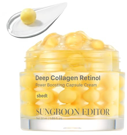 SUNGBOON EDITOR Capsule di collagene profondo al retinolo per aumentare la potenza della crema Microneedling, 1,69 Fl Oz (confezione da 1)