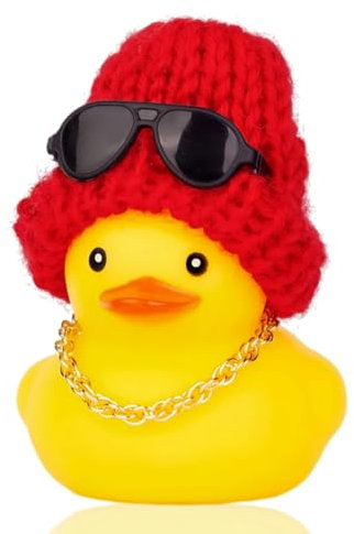 Car Duck Decoration Dashboard,Yellow Rubber Duck Car Ornament,Funny Small Dashboard Decoration,Squeeze Ducks Toys,Rubber Duck for Car Office Bedroom Decoration,Car Accessories for Women,Little Ducks