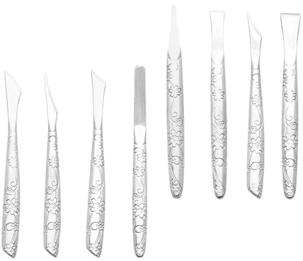 Baoblaze 8 pezzi coltelli da intaglio in pelle set di utensili per taglio di cuoio manuale di sostituzione strumenti di lavoro per le forniture