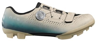 SHIMANO SH-RX600 Men’s Versatile, Performance Gravel Cycling Shoe, Beige/Blue, 12