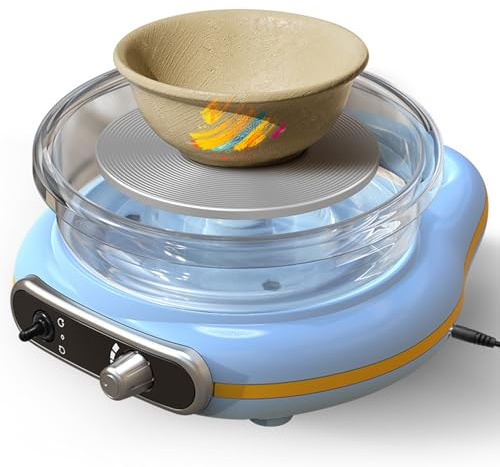 Pottery Wheel Forming Machine, Electric Pottery Throwing Wheel, Speed Adjustment, Mini Turntable Potter's Wheel, Potters Wheel Ceramic Machine, DIY Pottery Kit for Beginners, Kids and Adults