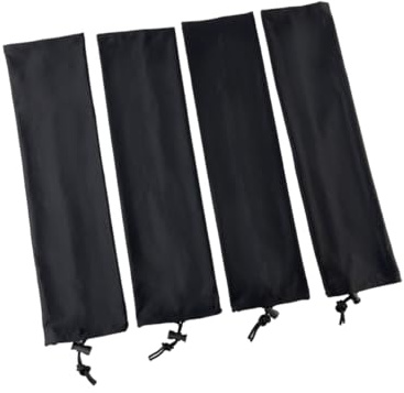 Vyloky 4 unidades de mosquiteras para caballos, botas de mosca transpirables, polainas elásticas de protección contra mosquitos, protección articular, accesorios ecuestres, equipo para caballos (negro