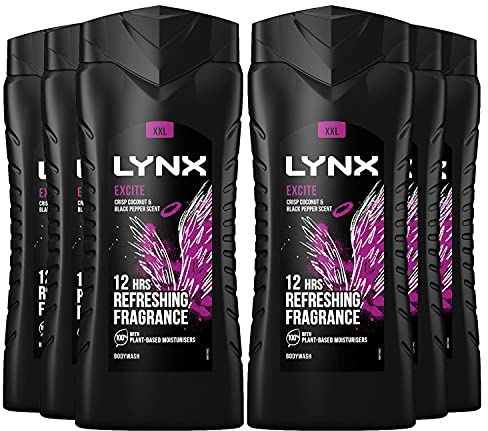 Lynx Excite-Wake Up Shower Gel 500ml (pack of 6)