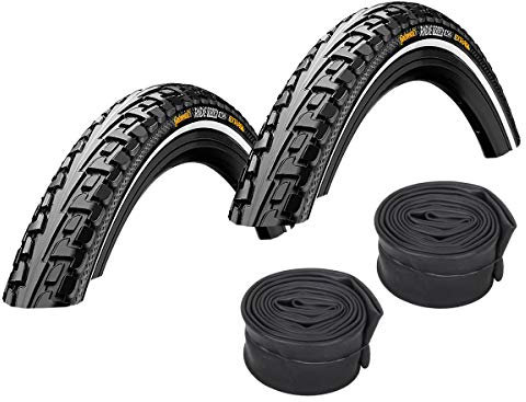 Set: 2 x Continental Fahrrad Reifen Ride Tour Reflex 32-622 (28 Zoll) + Conti SCHLÄUCHE Autoventil