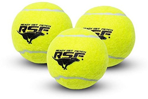 Franklin Pet Supply Ready Set Lot de 3 balles de Tennis couinantes pour Chien