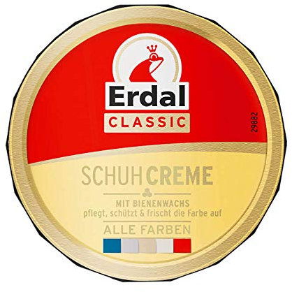 Erdal Classic Schuhcreme mit Bienenwachs mit pflegenden Ölen, pflegt, schützt und frischt die Farbe auf, 1er Pack, 1 x 75 ml, farblos