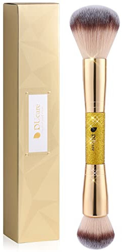 DUcare Make up Pinsel Doppelseitiger Foundation Pinsel Rouge-Puderpinsel Synthetische Haar Kabuki Schminkpinsel ideal für Creme oder Puder