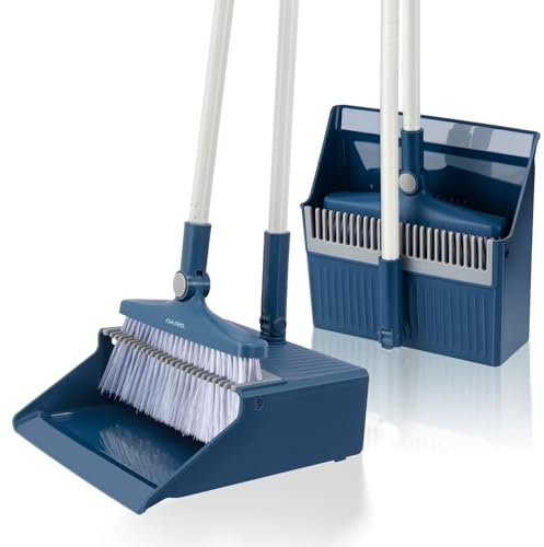 SDARISB Conjunto de Escoba y recogedor, Escoba y Recogedor Plegable con Giratorio de 180 Grados Cabeza para el Barrido de Limpieza del Hogar de Oficina