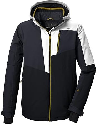 killtec Herren Skijacke/Funktionsjacke mit abzippbarer Kapuze und Schneefang KSW 76 MN SKI JCKT, cloud grey, L, 41964-000