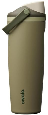 Owala FreeSip Sway Insulated Stainless Steel Water Bottle with Two-Way Spout, Built-In Straw and Bucket Handle, Made for Travel, School, and Sports, 30oz, BPA Free, Leak Proof, Off Road
