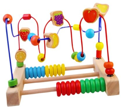 Yunmeryker Juguete de de Madera de Colores – Rodillo Matemático para Niños –
