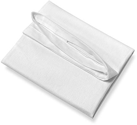 SETEX Antiallergen Kissen-Schonbezug, 40 x 60 cm, 100% Baumwolle, Kissenbezug für Kopfkissen, Protect & Care Bettwäsche, Weiß