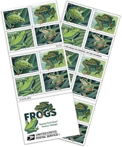 Frogs Forever Postage Stamps US First Class Postage Book of 20
