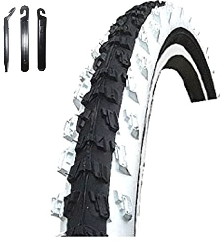 1 x Kenda K-829 26 MTB Fahrradreifen Fahrradmantel Schwarz/Weiß 50-559 (26 x 1.95) inkl. Reifenheber