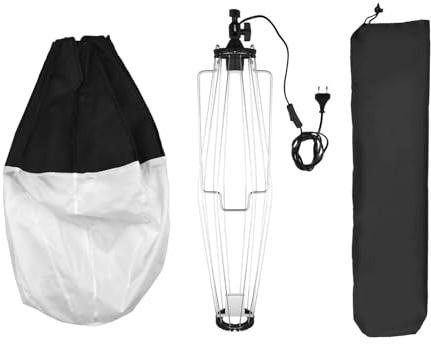 burko 50 cm (19,7 tum) lykta softbox sfärisk hopfällbar softbox snabbinstallation med E27-fattning, bärväska för live-streaming-studio-fotografering, video-belysningstillbehör*