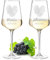 Leonardo Weißweingläser Weinglas 2er-Set 560 ml mit Gravur - Motiv Herz Fingerabdruck - personalisiert - Kristallglas - Jahrestag, Hochzeit - Mann, Frau, Paar - Wine, Glass