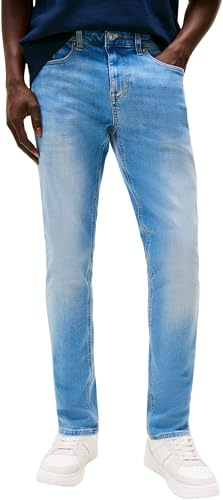 Tommy Jeans Vaqueros Hombre Austin Slim Fit, Azul (Denim Medium), 32W/32L
