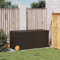 Tidyard Gartentruhe mit Rollen Auflagenbox Kissenbox Gartenbox Aufbewahrungsbox Auflagentruhe Kissentruhe Braun 283L Poly Rattan