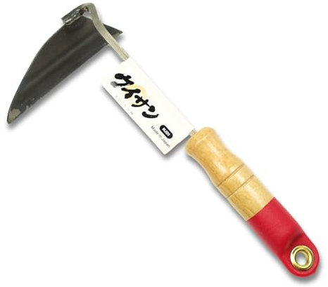 KUISUN Japanese Weeding Sickle Nejiri Gama - 11 inch Compact & Sharp Hand Hoe for Effortless Weed Removal in Gardening