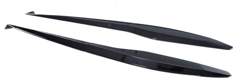 Minigonne laterali per auto compatibili per Corvette C8 2023-2024 Z06 Fit Widebody Version Accessori per auto Kit carrozzeria nero lucido effetto fibra di carbonio(Carbon Fiber Look)