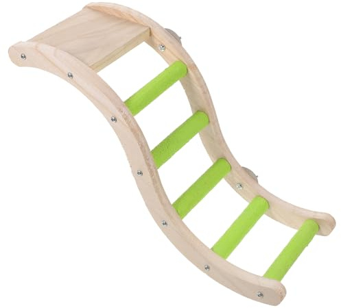 NUOBESTY Scala Per Uccelli Sicura Da Masticare Per Giocare Scala Per Gabbia Per Pappagalli Ondulati Accessori Per Gabbia Per Uccelli Che Stimolano L'intelligenza e Le Capacità Motorie