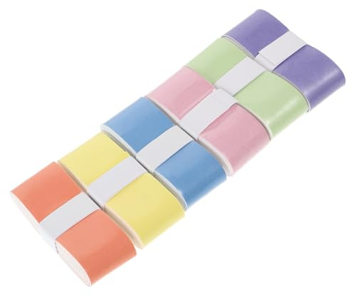 ORFOFE Nastro per Impugnatura Racchetta da Tennis 6 Pezzi Overgrip Antiscivolo in PU Multicolore Sfumato Assorbente Nastro Grip per Badminton e Pickleball Facile da Avvolgere e Fissare