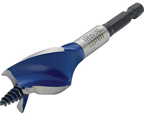 IRWIN 1921994 6X Blue Groove Stubby Wood Bit 22 mm x 4-Inch
