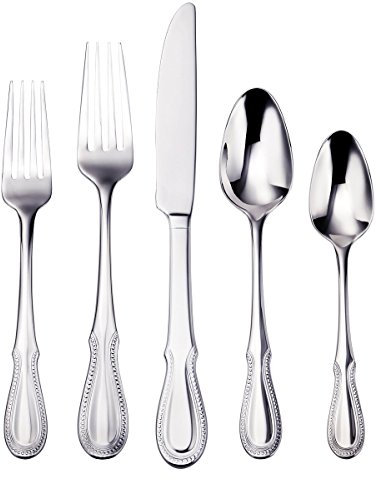 Oneida F064005A Nottingham 5 Piece Fine Flatware Set, Service for 1