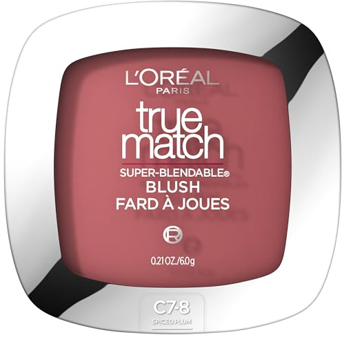 L'Oreal Paris True Match Super-Blendable Blush, Spiced Plum, 0.21 Ounce