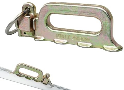 NTG Vierfach Fitting für Airlineschiene 5000 daN Endbeschlag Endfitting Zurrschiene - Verzinkt - Robust und Belastbar -