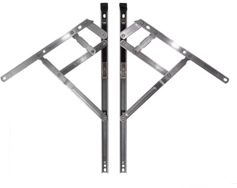 Yale Defender Friction Hinges UPVC Window Securistyle Easy Clean & Egress Opening Vent Stay (16 x 13mm (Stack Height))