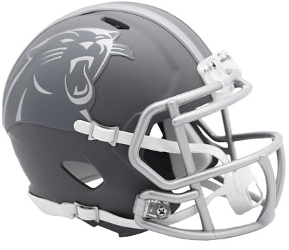 Riddell NFL Mini Speed Helm Carolina Panthers Slate Collection Edition Footballhelm