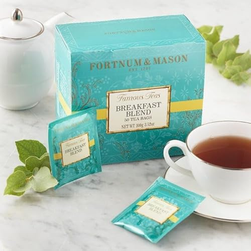 Fortnum & Mason British Tea Breakfast Blend | 50 Tea Bags (Jumbo Pack) | English Breakfast | Assam Blend