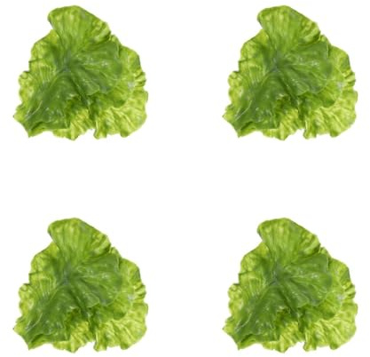 Amosfun Modelli Di Simulazione Di Foglie Di Lattuga Finte 12 Pezzi Decorazione Vegetale Realistica Per Casa Cucina Ristorante Negozio 6.22X4.33X0.31In Ornamento Di Verdure Artificiali