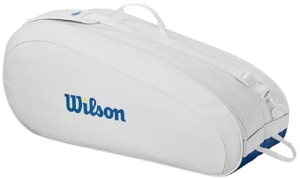 WILSON US Open Team Tennis Backpack - Holds up to 2 Rackets, White/Blue
