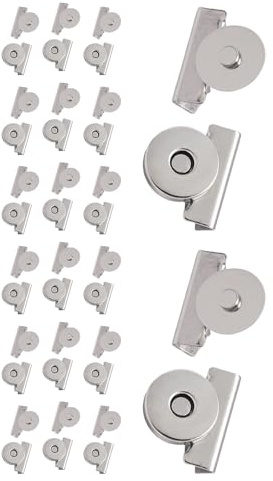Magnetisk stängning – magnetiska fästen – snäppfack för plånbok handväska | 20 st sömlösa fästknappar, multifunktionsklämmor för kläder, plånböcker, handväskor,