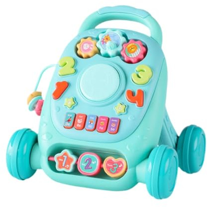KTUXZCI Juguete educativo para empujar y caminar para bebés. Características atractivas y entretenimiento musical que ayuda a los niños a aprender caminar