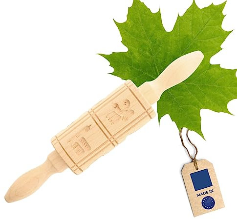 Hofmeister Holzwaren Anisteigrolle, 8 Bilder, Grifflänge 80 mm, aus Ahorn-Holz