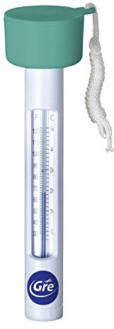 Gre 40051 - Termometro tubolare galleggiante per piscine, scala Celsius.